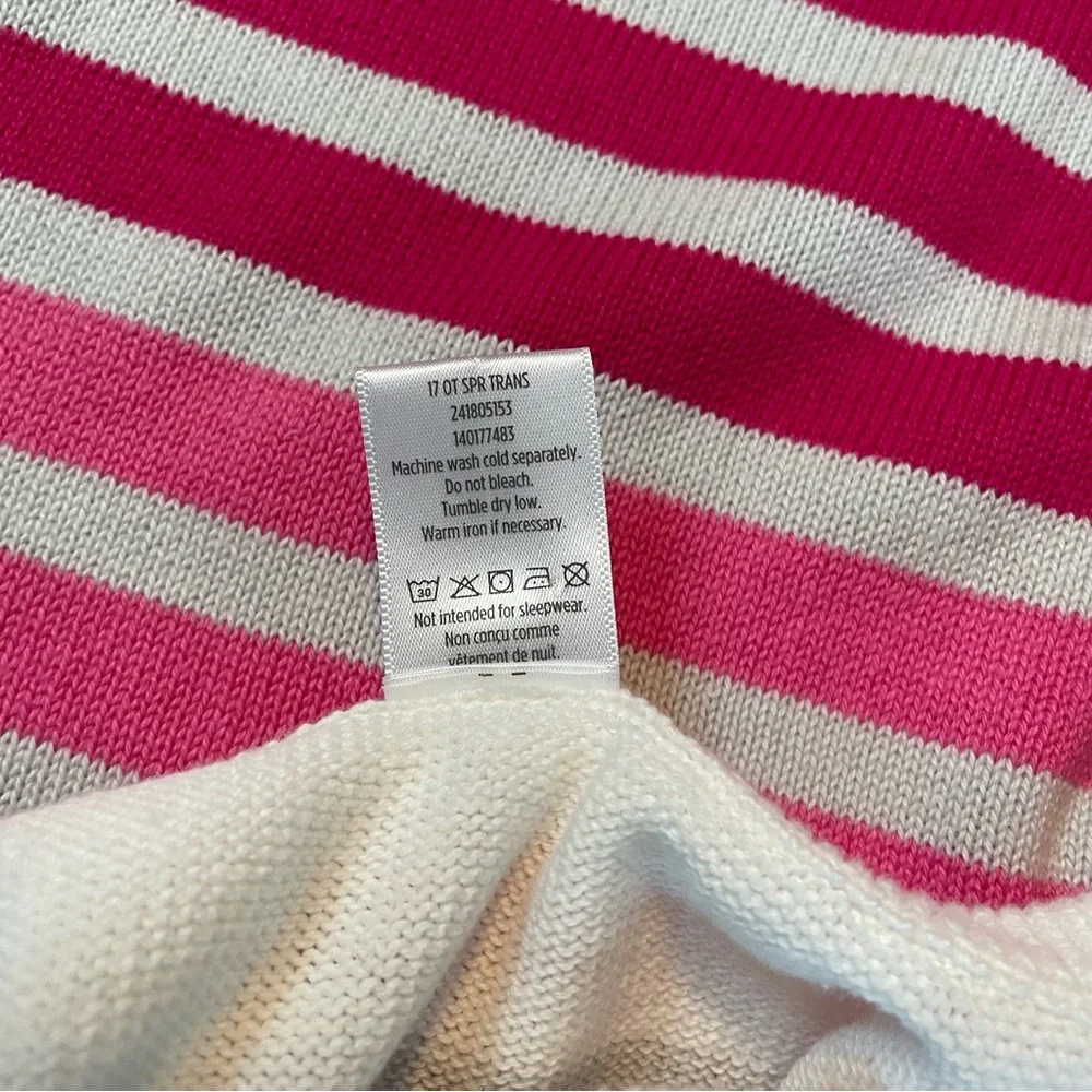Gymboree Pink Striped Sweater Dress Size 7